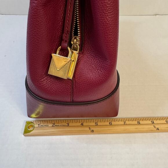 Michael Kors Mercer Gallery Large Leather Satchel & Jet Set Large Wallet EUC - Picture 4 of 16